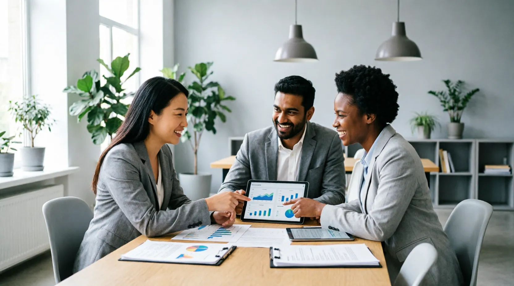 Equipe da Vix Finance em reunião